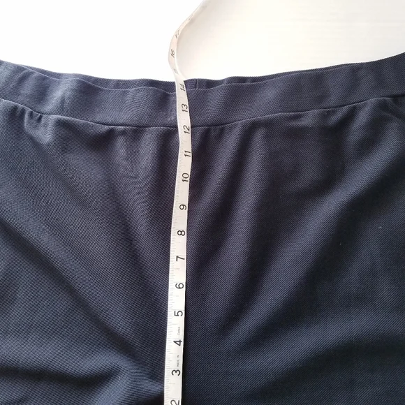 🌸 Michael Kors | Rolled Cuff Ankle Wide Leg Pants, Size 3X Black - Picture 4 of 6